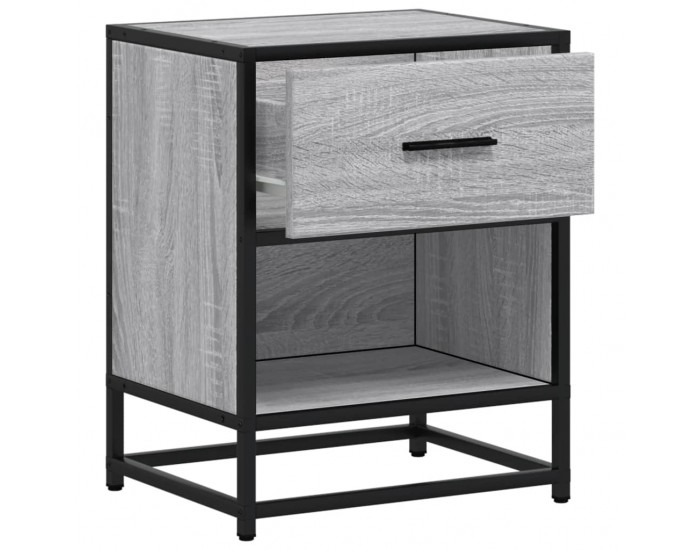 Sonata H Нощни шкафчета, 2 бр, сив сонома, 40x31x50 см, инженерно дърво
