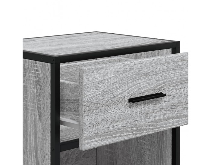 Sonata H Нощни шкафчета, 2 бр, сив сонома, 40x31x50 см, инженерно дърво