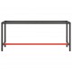 Sonata H Рамка за работна маса матово черно и червено 190x50x79 см метал