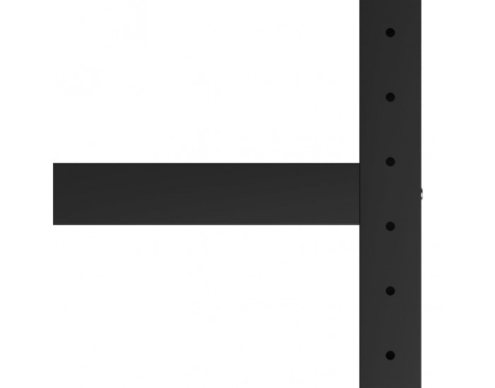 Sonata H Рамка за работна маса, метал, 80x57x79 см, черно и червено