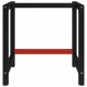 Sonata H Рамка за работна маса, метал, 80x57x79 см, черно и червено