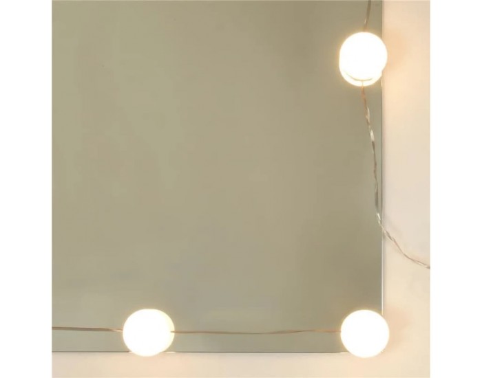 Sonata H Комплект тоалетка с LED, бял гланц, инженерно дърво Sonata H Комплект тоалетка с LED, бял гланц, инженерно дърво