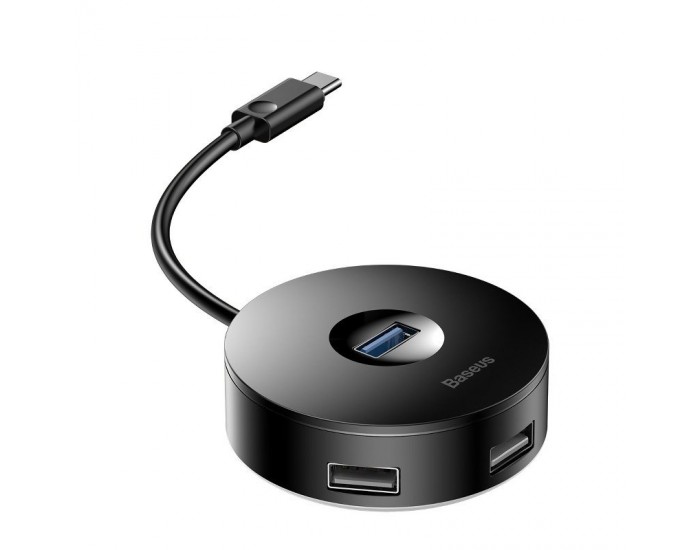USB хъб Baseus 4 в 1 USB-C към 3х USB 2.0, 1х USB 3.0 порта CAHUB-G01 - черен