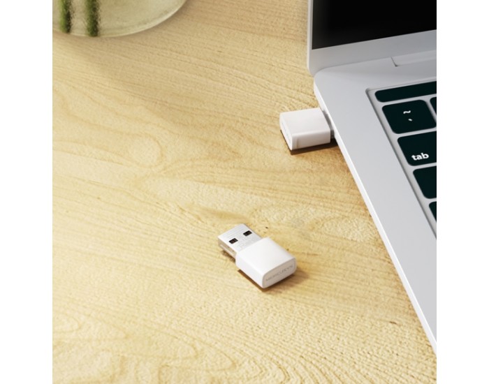 Безжичен USB 2-лентов адаптер Mercusys MA30N AC1300 Nano