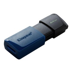 Kingston 64GB DataTraveler Exodia M USB slider cap USB 3.2 Gen2, blue - Офис техника