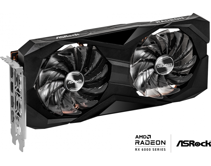 Asrock AMD Radeon RX6600 Challenger D 8GB, GDDR6 128 bit, 1xHDMI, 3xDP 1.4, power 1x8 pin, recommended PSU 500W.