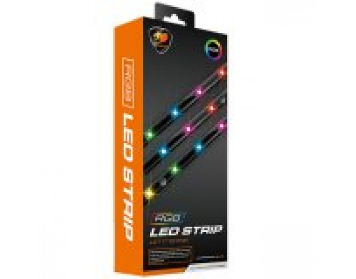 COUGAR ARGB LED STRIP, 15 LED Lights, 1.5W LED Power Consumption, Light strip, Only 5V RGB addressable lighting headers from compatible motherboards are supported; DO NOT connect the strip to a 12V connector! COUGAR ARGB LED STRIP, 15 LED Lights, 1.5W LED Power Consumption, Light strip, Only 5V RGB addressable lighting headers from compatible motherboards are supported; DO NOT connect the strip to a 12V connector!