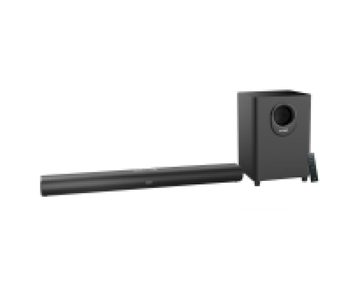 Multimedia Bluetooth Speakers F&D HT-330 2.1 TV Soundbar with Wired Subwoofer, 80W(40W+20W*2) (RMS), Subwoofer driver: 6.5" bass , BT 5.0/ HDMI/ Optical/USB/ AUX/ LED Display/ Remote control