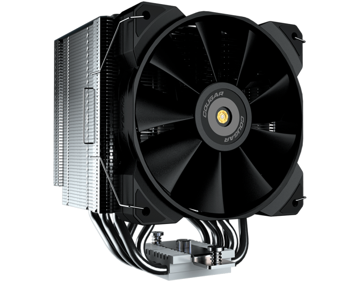 COUGAR Forza 85, 6 Heat pipes, Nickel Plated Copper Base, 1x MHP120 Fan, Screwdriver Included, Elegant Pipe Caps, 85x135x160mm, Intel LGA 115X/1366/1200/1700/2011/2066, AMD AM4/FM2/FM1/AM3+/AM3/AM2+/AM2 COUGAR Forza 85, 6 Heat pipes, Nickel Plated Copper Base, 1x MHP120 Fan, Screwdriver Included, Elegant Pipe Caps, 85x135x160mm, Intel LGA 115X/1366/1200/1700/2011/2066, AMD AM4/FM2/FM1/AM3+/AM3/AM2+/AM2