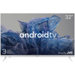 32', HD, Google Android TV, White, 1366x768, 60 Hz, Sound by JVC, 2x8W, 33 kWh/1000h , BT5, HDMI ports 3, 24 months - Телевизори, Проектори, Дисплеи