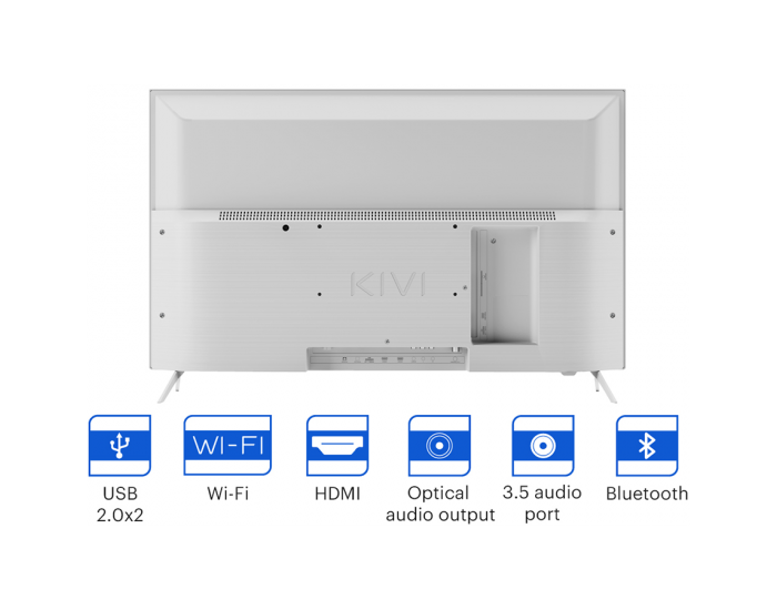 32', HD, Google Android TV, White, 1366x768, 60 Hz, Sound by JVC, 2x8W, 33 kWh/1000h , BT5, HDMI ports 3, 24 months 32', HD, Google Android TV, White, 1366x768, 60 Hz, Sound by JVC, 2x8W, 33 kWh/1000h , BT5, HDMI ports 3, 24 months