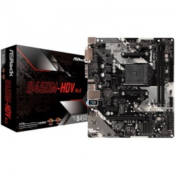 ASROCK Main Board Desktop B450M-HDV R4.0 (SAM4,2xDDR4,1xPCI 3.0x16,1xPCI Ex1,SATA III,1xM.2,1xUlraM.2,USB3.0,GLAN, VGA,DVI,HDMI,) mATX Retail - Сравняване на продукти