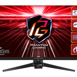 Asrock Gaming Monitor, 27" FHD(1920x1080) IPS, 165 Hz, 123% sRGB, 1100:1, 250 cd/m², 178º/178º, 1ms (MPRT), Flicker-free, 2x 2W Speakers, 2x HDMI 2.0, 1x DP 1.2, 1x Audio Jack (3.5mm), 3Y - Офис