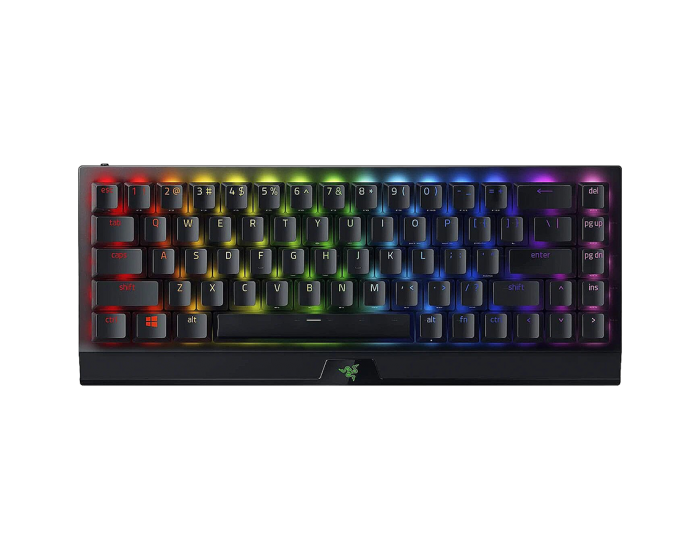 Razer BlackWidow V3 Mini HyperSpeed (Green Switch), US Layout, HyperSpeed Wireless (2.4 Ghz), Bluetooth or USB-C, size 65%, RGB Chroma, 80 million keystroke, 1000 Hz Ultrapolling, Aluminum construction
