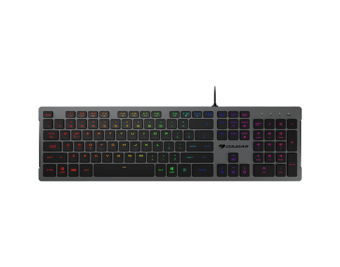 COUGAR Vantar S, Gaming Keyboard, Flat Caps With Scissor-Switch, 19-Key Rollover, Eight Backlight Effects, Anti-Ghosting Technology, Adjustable Stand, Dimensions: 446.5 x 128 x 16.3 mm COUGAR Vantar S, Gaming Keyboard, Flat Caps With Scissor-Switch, 19-Key Rollover, Eight Backlight Effects, Anti-Ghosting Technology, Adjustable Stand, Dimensions: 446.5 x 128 x 16.3 mm