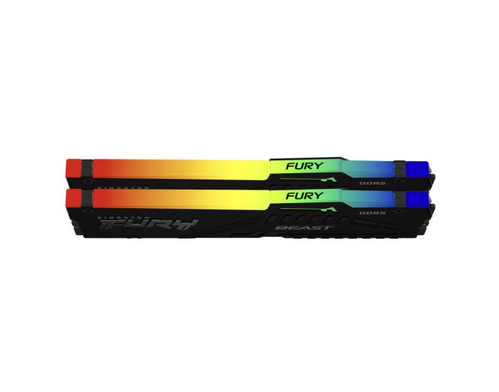 Kingston DRAM 64GB 6000MT/s DDR5 CL36 DIMM (Kit of 2) FURY Beast RGB EXPO EAN: 740617331882 Kingston DRAM 64GB 6000MT/s DDR5 CL36 DIMM (Kit of 2) FURY Beast RGB EXPO EAN: 740617331882