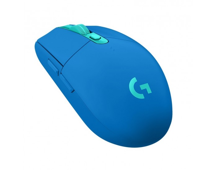 Мишка Logitech G305 Wireless Mouse, Lightsync RGB, Lightspeed Wireless, HERO 12K DPI Sensor, 400 IPS, 6 Programmable Buttons, Blue