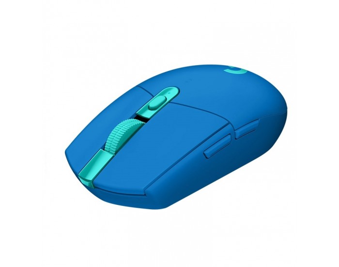 Мишка Logitech G305 Wireless Mouse, Lightsync RGB, Lightspeed Wireless, HERO 12K DPI Sensor, 400 IPS, 6 Programmable Buttons, Blue