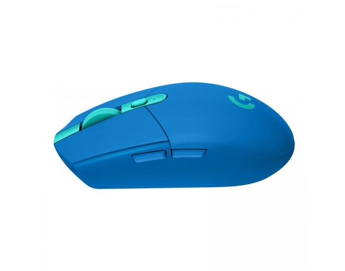 Мишка Logitech G305 Wireless Mouse, Lightsync RGB, Lightspeed Wireless, HERO 12K DPI Sensor, 400 IPS, 6 Programmable Buttons, Blue