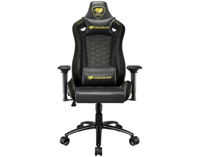 COUGAR OUTRIDER S ROYAL, Gaming Chair, Body-embracing High Back Design, Premium PVC Leather, Head and Lumbar Pillow, 180º Reclining, Full Steel Frame, 4D Adjustable Armrest, Class 4 Gas Lift Cylinder COUGAR OUTRIDER S ROYAL, Gaming Chair, Body-embracing High Back Design, Premium PVC Leather, Head and Lumbar Pillow, 180º Reclining, Full Steel Frame, 4D Adjustable Armrest, Class 4 Gas Lift Cylinder