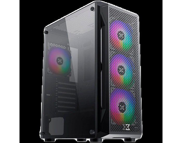 Gaming X EN46621, ATX/M-ATX/Mini ITX, USB3.0x1+USB2.0x2, Metal FP & Left TG, 4PCS X24F Fixed RGB Fan Gaming X EN46621, ATX/M-ATX/Mini ITX, USB3.0x1+USB2.0x2, Metal FP & Left TG, 4PCS X24F Fixed RGB Fan