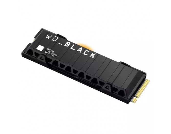 SSD WD Black SN850X HeatSink 1TB M.2 2280 PCIe Gen4 x4 NVMe, Read/Write: 7300/6300 MBps, IOPS 800K/1100K, TBW: 600 SSD WD Black SN850X HeatSink 1TB M.2 2280 PCIe Gen4 x4 NVMe, Read/Write: 7300/6300 MBps, IOPS 800K/1100K, TBW: 600