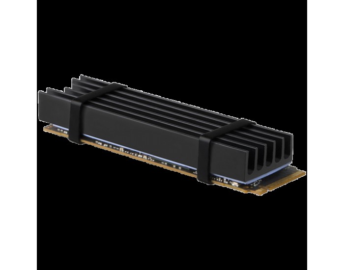 AXAGON CLR-M2L10 passive - M.2 SSD, 80mm SSD, ALU body, silicone thermal pads, height 10mm