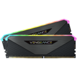 Corsair DDR5, 6000MT/s 64GB 2x32GB DIMM, Unbuffered, 30-36-36-76, Std PMIC, AMD EXPO, VENGEANCE RGB DDR5 Black Heatspreader, RGB LED, 1.4V - Corsair