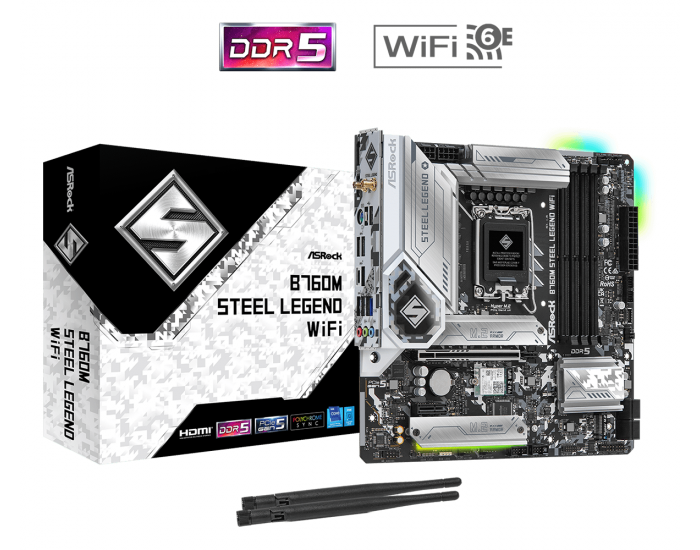 ASROCK B760M STEEL LEGEND WIFI ASROCK B760M STEEL LEGEND WIFI