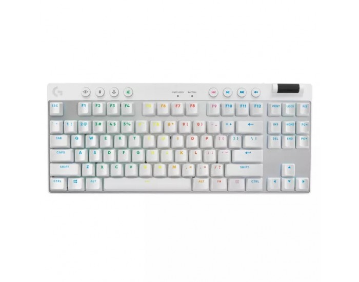 LOGITECH PRO X TKL Lightspeed - Tactile - US - WHITE LOGITECH PRO X TKL Lightspeed - Tactile - US - WHITE