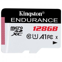 KINGSTON 128GB microSDXC Endurance 95R/45W C10 A1 UHS-I Card Only - Офис техника