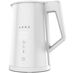 AENO Electric Kettle EK8S Smart: 1850-2200W, 1.7L, Strix, Double-walls, Temperature Control, Keep warm Function, Control via Wi-Fi, LED-display, Non-heating body, Auto Power Off, Dry tank Protection - Малки домакински уреди