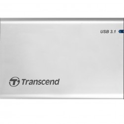Кутия за твърд диск Transcend 0GB StoreJet 2.5" (SATA), USB 3.1, Aluminum housing - Офис