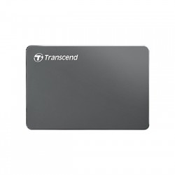 Твърд диск Transcend 1TB, 2.5" Portable HDD, StoreJet M3, Iron Gray, Slim - Офис техника