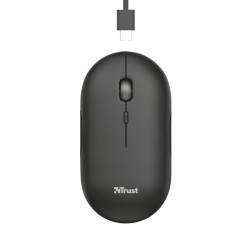 Мишка TRUST Puck Wireless & BT Rechargeable Mouse Black - Офис