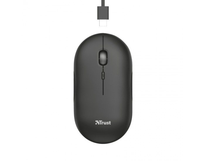Мишка TRUST Puck Wireless & BT Rechargeable Mouse Black Мишка TRUST Puck Wireless & BT Rechargeable Mouse Black