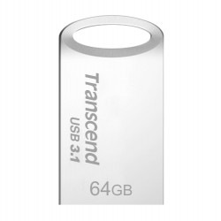 Памет Transcend 64GB JETFLASH 710, USB 3.1, Silver Plating - Офис техника
