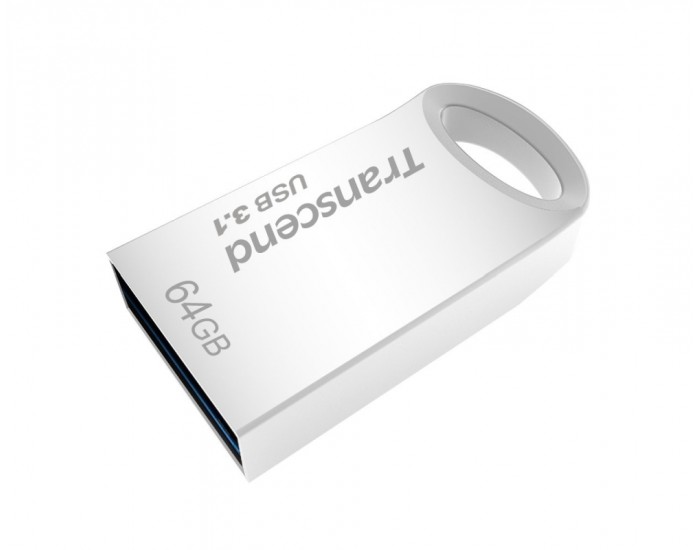 Памет Transcend 64GB JETFLASH 710, USB 3.1, Silver Plating Памет Transcend 64GB JETFLASH 710, USB 3.1, Silver Plating