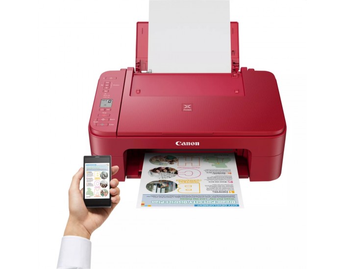 Мастилоструйно многофункционално устройство Canon PIXMA TS3352 All-In-One, Red