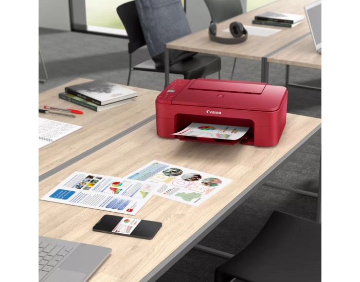 Мастилоструйно многофункционално устройство Canon PIXMA TS3352 All-In-One, Red