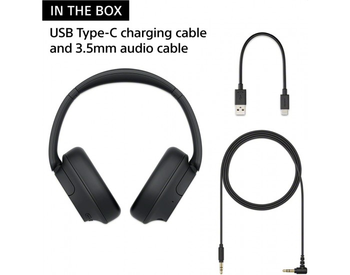 Слушалки Sony Headset WH-CH720N, black