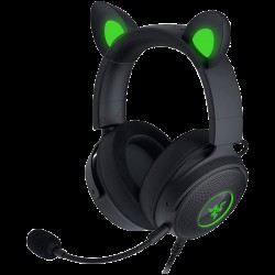 Razer Kraken Kitty V2 Pro, Gaming Wired Headset, Razer Chroma RGB, Stream Reactive Lighting, Docked Mode, 50 mm audio drivers, USB, Passive noise-canceling Microphone, Volume Control - Слушалки, Микрофони и Уеб Камери