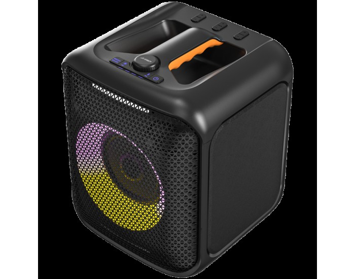 F&D PA100 Portable Wireless Party Speaker, 40W RMS, Subwoofer 5.25"+2x2"Tweeter, BT 5.0/USB/AUX, RGB, Remote control, WL microphone, battery 4000mAh, IPX4 waterproof F&D PA100 Portable Wireless Party Speaker, 40W RMS, Subwoofer 5.25"+2x2"Tweeter, BT 5.0/USB/AUX, RGB, Remote control, WL microphone, battery 4000mAh, IPX4 waterproof