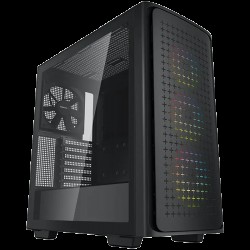 DeepCool CK560   Mid Tower Case, Mini-ITX / Micro-ATX / ATX / E-ATX, 2xUSB3.0, 1xAudio, 1xType-C, ABS+SPCC+Tempered Glass, Mesh Pane R-CK560-BKAAE4-G-1 - Аксесоари, Кутии, Вентилатори