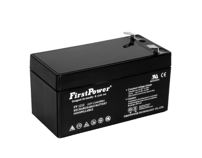 Батерия FirstPower FP1.2-12 - 12V 1.2Ah Батерия FirstPower FP1.2-12 - 12V 1.2Ah