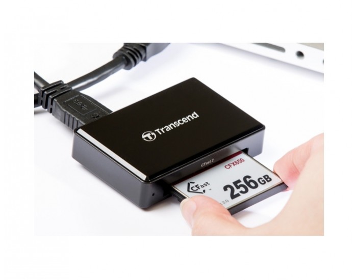 Четец за карти Transcend CFast Card Reader, USB 3.0/3.1 Gen 1 Четец за карти Transcend CFast Card Reader, USB 3.0/3.1 Gen 1