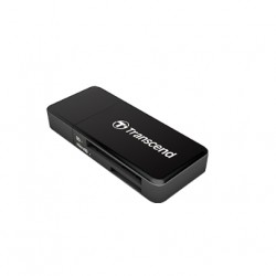 Четец за карти Transcend SD/microSD Card Reader, USB 3.0/3.1 Gen 1, Black - Офис техника