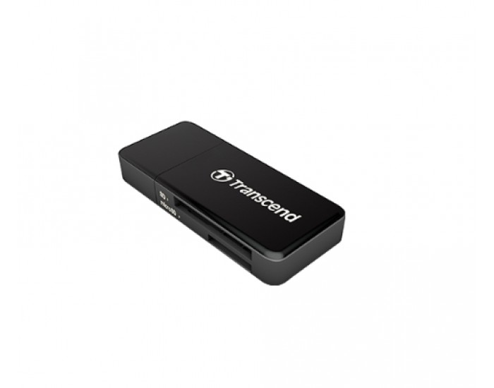 Четец за карти Transcend SD/microSD Card Reader, USB 3.0/3.1 Gen 1, Black Четец за карти Transcend SD/microSD Card Reader, USB 3.0/3.1 Gen 1, Black