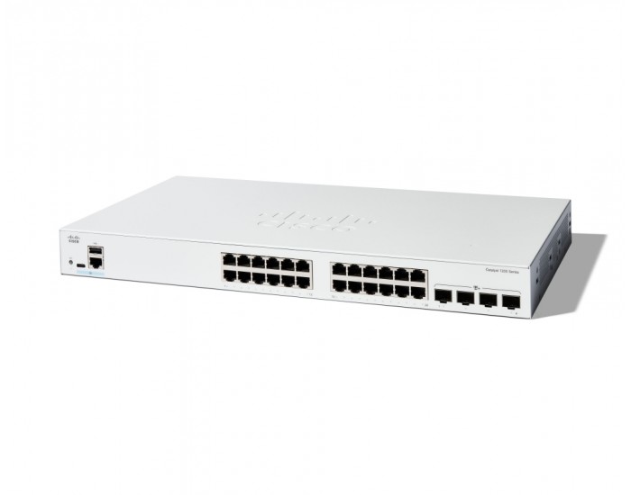 Комутатор Cisco Catalyst 1300 24-port GE, 4x10G SFP+ Комутатор Cisco Catalyst 1300 24-port GE, 4x10G SFP+