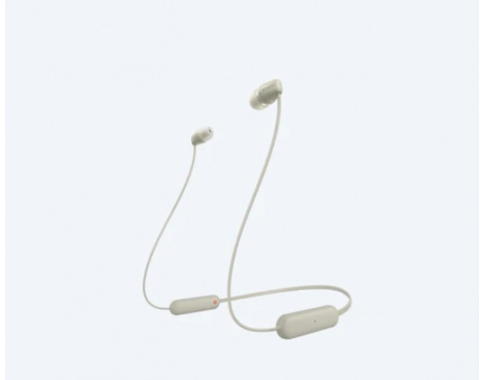 Слушалки Sony Headset WI-C100, taupe Слушалки Sony Headset WI-C100, taupe